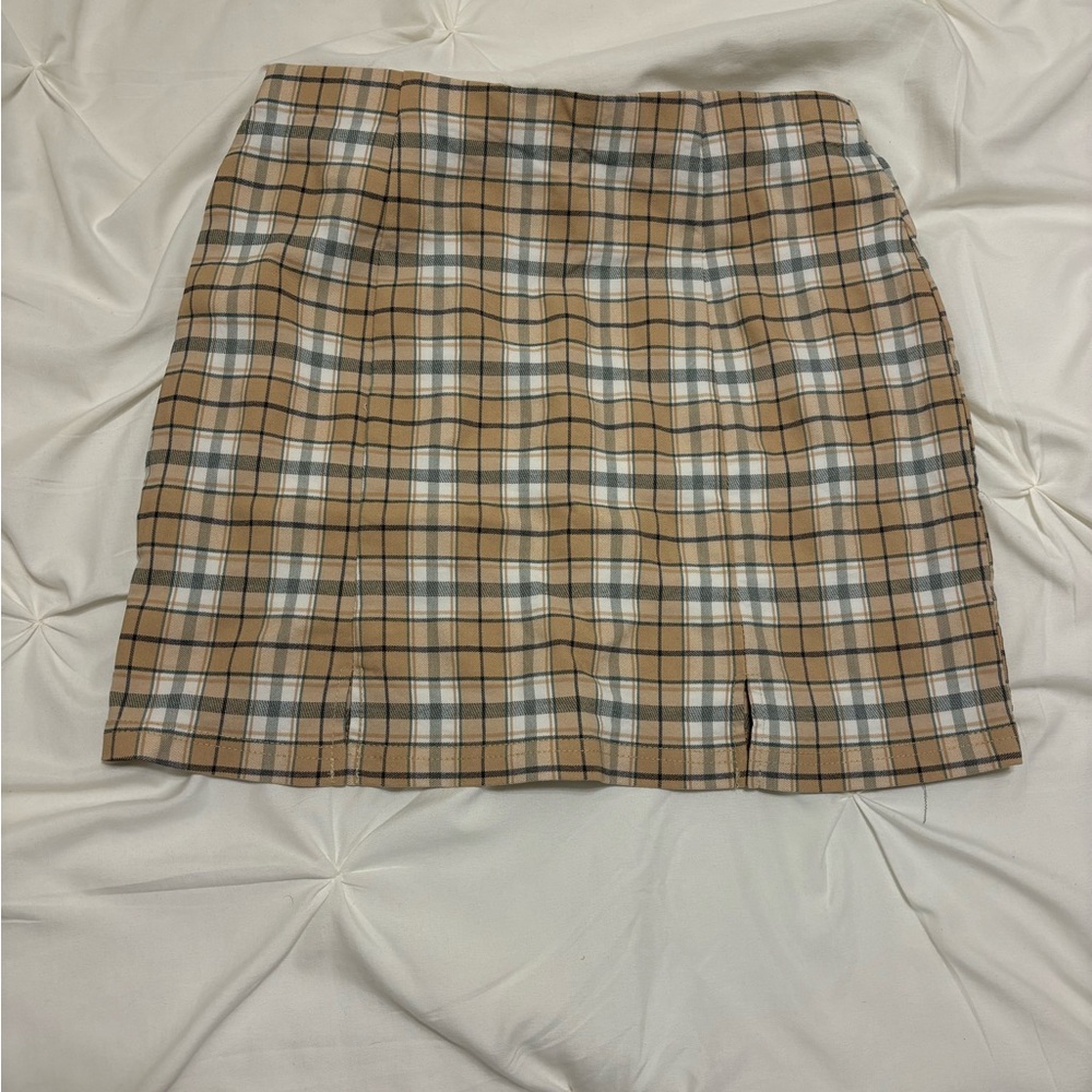 Plaid Mini Skirt
